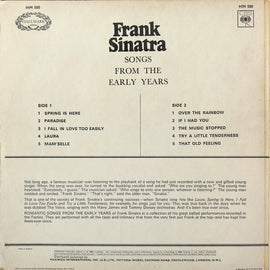 Frank Sinatra ‎– Romantic Songs From The Early Years  (1967)