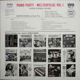 Mark Evans Und Sein Trio* ‎– Piano Party - Welterfolge Vol. 1