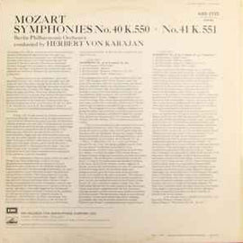 Mozart*, Berlin Philharmonic Orchestra* Conducted By Herbert von Karajan – Symphonies No.40 K. 550 / No.41 "Jupiter" K. 551  His Master's Voice