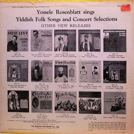 Yossele Rosenblatt ‎– Sings Yiddish Folk Songs And Concert Selections Volume 3  (1966)