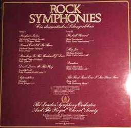 The London Symphony Orchestra* And The Royal Choral Society ‎– Rock Symphonies - Ein Dramatisches Klangerlebnis  (1980)