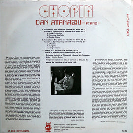 Chopin* - Piano: Dan Atanasiu, Symphony Orchestra of the „Banatul” Philharmonic in Timișoara*   (1983)