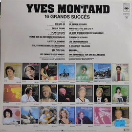 Yves Montand ‎– 16 Grands Succès  (1983)