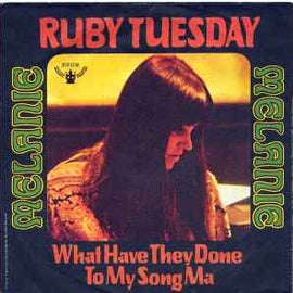 Melanie ‎– Ruby Tuesday  (1970)     7"