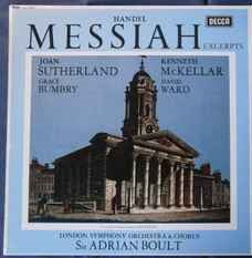 Handel*, Joan Sutherland, Kenneth McKellar, Grace Bumbry, David Ward , London Symphony Orchestra & Chorus*, Sir Adrian Boult ‎– Messiah Excerpts  (1961)