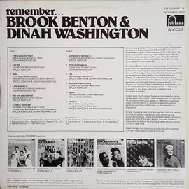 Brook Benton & Dinah Washington ‎– Remember... Brook Benton & Dinah Washington  (1977)