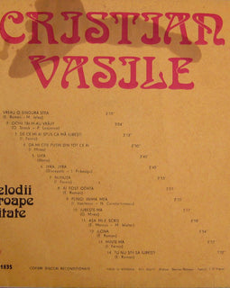 Cristian Vasile ‎– Melodii Aproape Uitate  (1980)