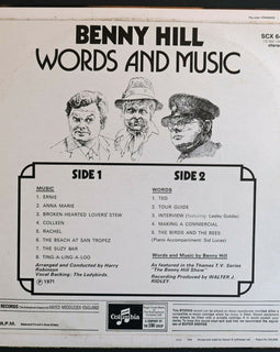 Benny Hill ‎– Words And Music  (1971)