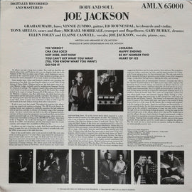 Joe Jackson ‎– Body And Soul  (1984)