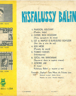 Kisfalussy Bálint ‎– Kisfalussy Bálint  (1973)     10"