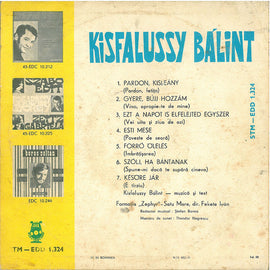 Kisfalussy Bálint ‎– Kisfalussy Bálint  (1973)     10"