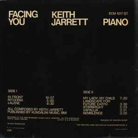 Keith Jarrett ‎– Facing You