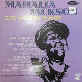 Mahalia Jackson ‎– God Answers Prayers  (1973)