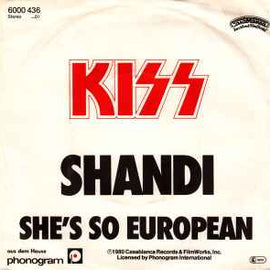 Kiss ‎– Shandi  (1980)    7"