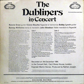 The Dubliners ‎– In Concert  (1970)