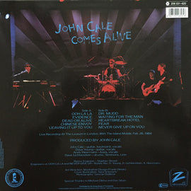 John Cale ‎– John Cale Comes Alive  (1984)