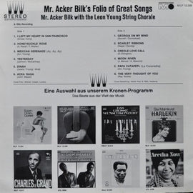 Acker Bilk ‎– Mr. Acker Bilk's Folio Of Great Songs