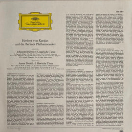 Johannes Brahms & Antonín Dvořák, Berliner Philharmoniker / Herbert Von Karajan ‎– Dances By Brahms & Dvořák