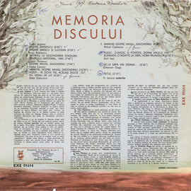 Various ‎– Memoria Discului  (1980)