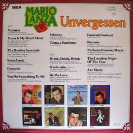 Mario Lanza ‎– Unvergessen  (1980)