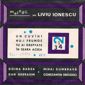 Liviu Ionescu ‎– Melodii De Liviu Ionescu (1968)